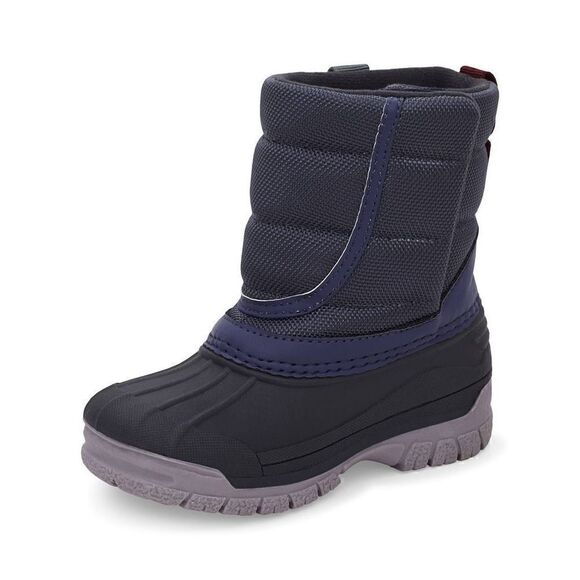 NWT OshKosh B’gosh Boys Splash Snow Boots Sz 8 Blue Black - Picture 1 of 8